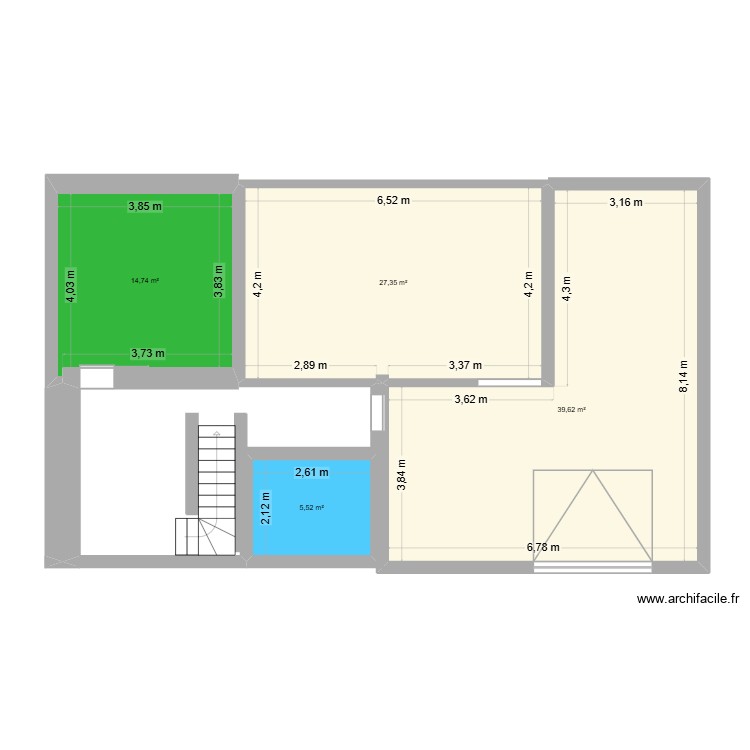 sous-sol actuel v1. Plan de 0 pièce et 0 m2