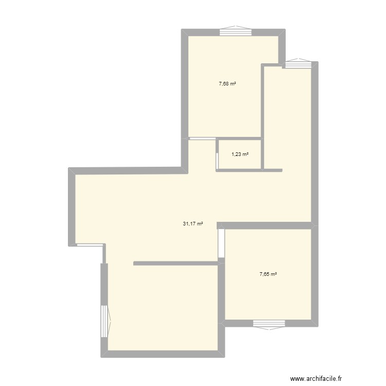 FARAH. Plan de 4 pièces et 48 m2