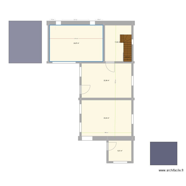 salle à shouille. Plan de 10 pièces et 160 m2