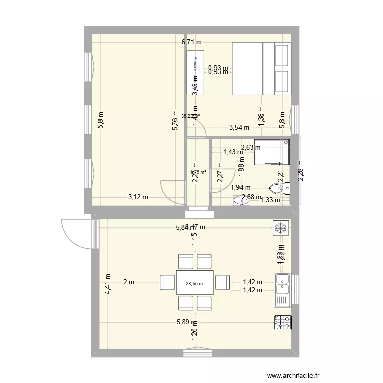 appartement mairie. Plan de 3 et 67 m² appartement mairie. Plan de 3 et 67 m²
