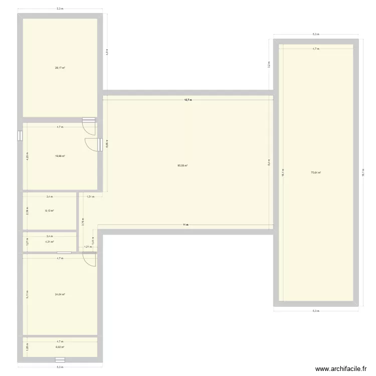 test maison. Plan de 