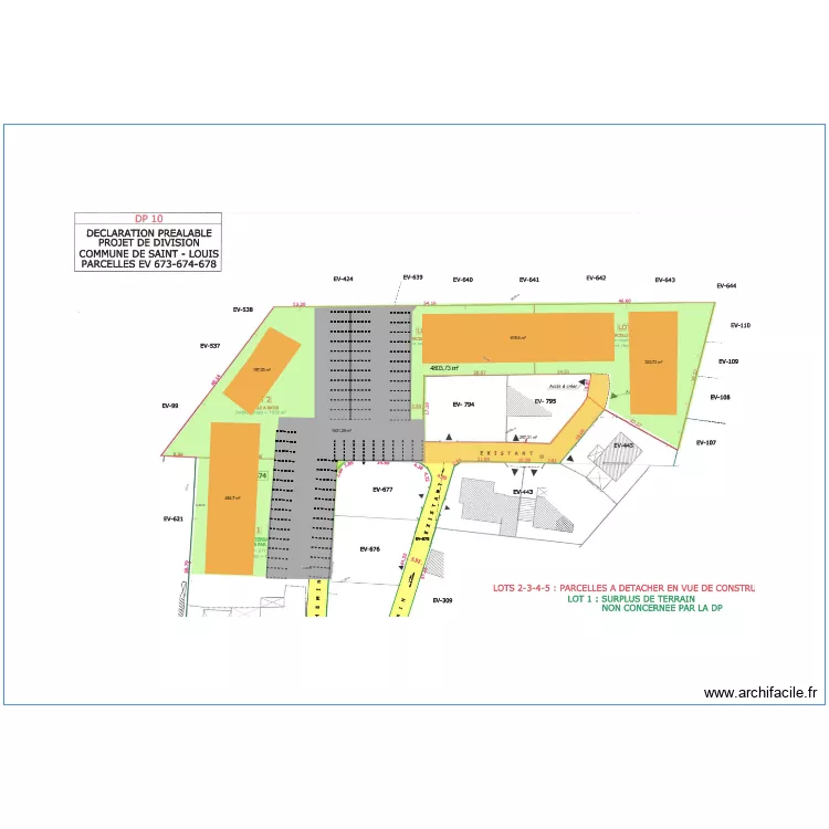 BEAUVAL PSLA. Plan de 
