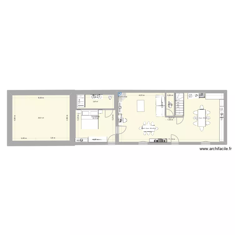 PLAN MAISON REVU 1. Plan de 5 et 115 m² PLAN MAISON REVU 1. Plan de 5 et 115 m²