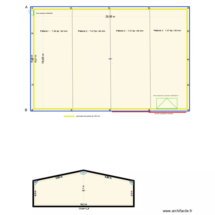 fauvin rd point de la Groue 45300 dadonville. Plan de 