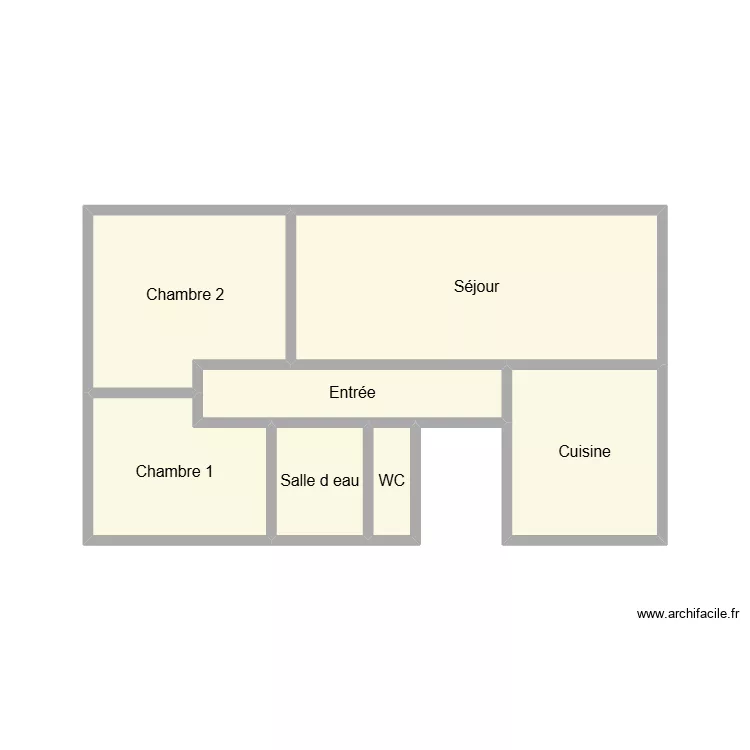 2504 SCI MELILOU R+2. Plan de 