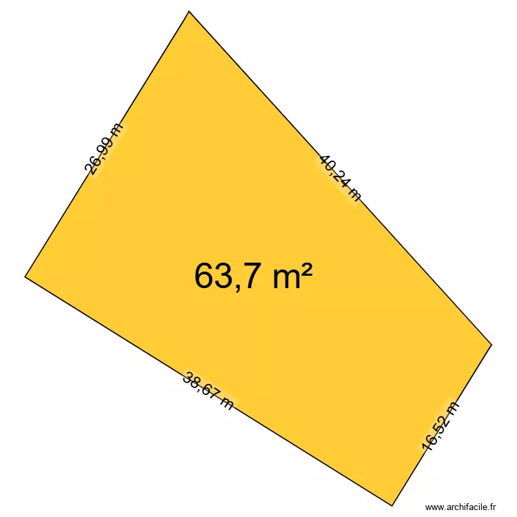 CAP JARDIN. Plan de 1  et 64 m²