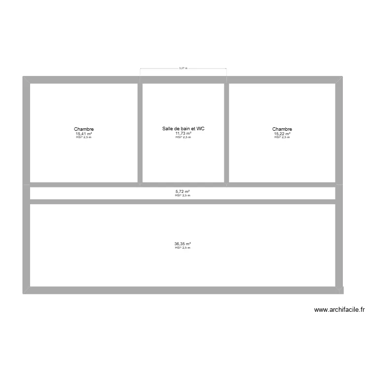 GENSOLIN. Plan de 5 Pièces et 84 m² GENSOLIN. Plan de 5 Pièces et 84 m²