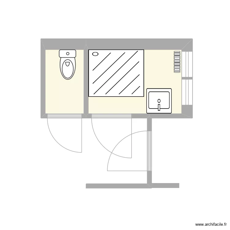 VAD S. am&eacute;nag&eacute;. Plan de 