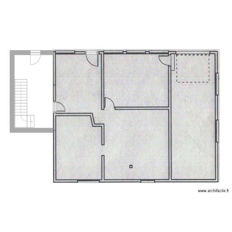 Extension s-sol. Plan de 0 pièce et 0 m2