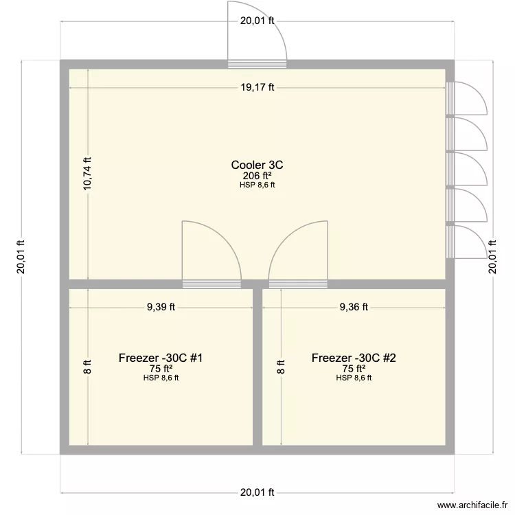 Cooper 3 Room Op 1. Plan de 