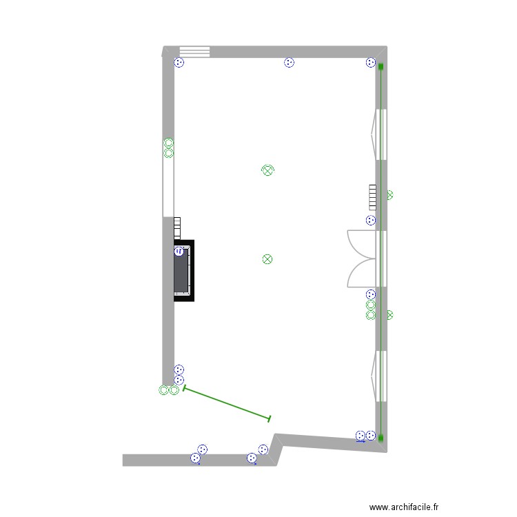 chambre. Plan de 0 pièce et 0 m2