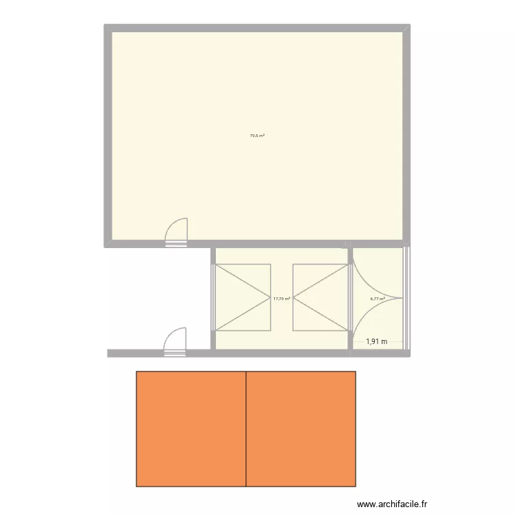 Maison. Plan de 3 et 104 m² Maison. Plan de 3 et 104 m²