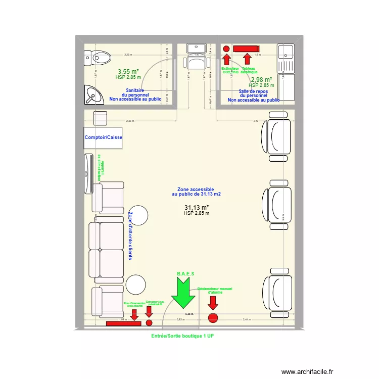 projet sec. Plan de 3 et 38 m² projet sec. Plan de 3 et 38 m²