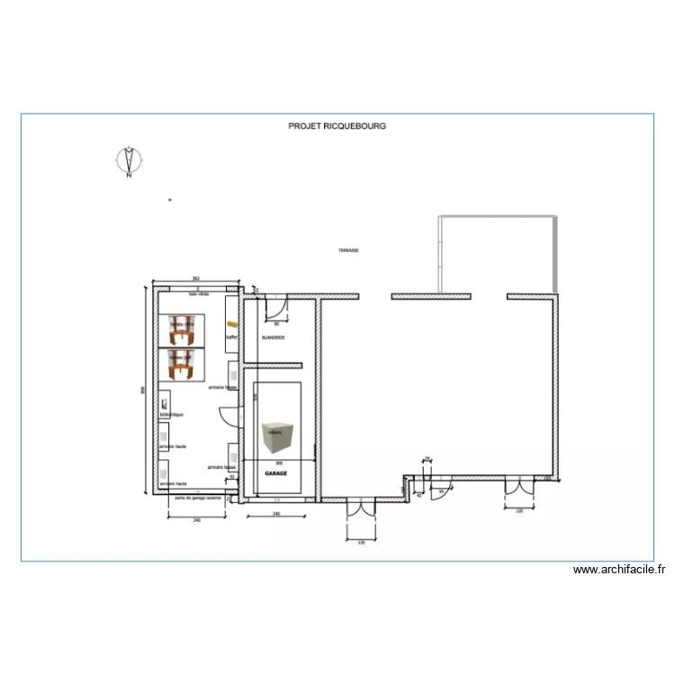 Projet véranda 2. Plan de Projet véranda 2. Plan de