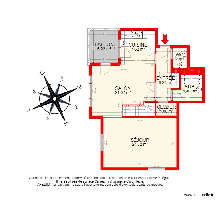 BI19228 -. Plan de 26 pièces et 224 m2