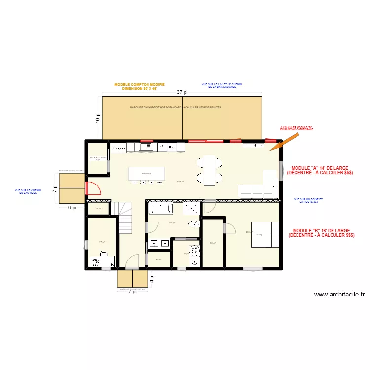 GUY PROTEAU ET JOHANNE GENDRON - COMPTON MODIFI&Eacute;E - 14 Mai 2024. Plan de 