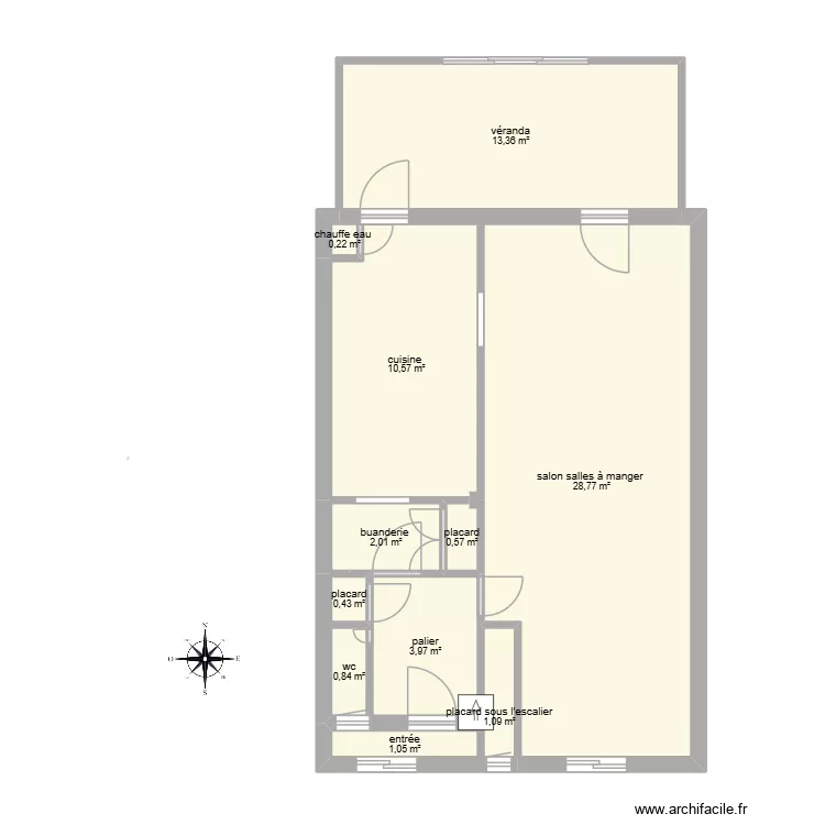 Rez-de-chaussée. Plan de 11 Pièces et 63 m² Rez-de-chaussée. Plan de 11 Pièces et 63 m²