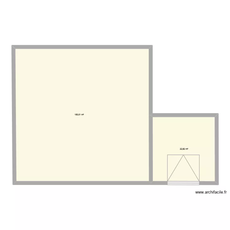 Plan. Plan de 2 Pièces et 123 m²
