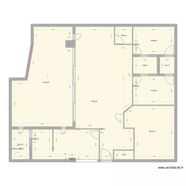 maison liv. Plan de 11  et 185 m²