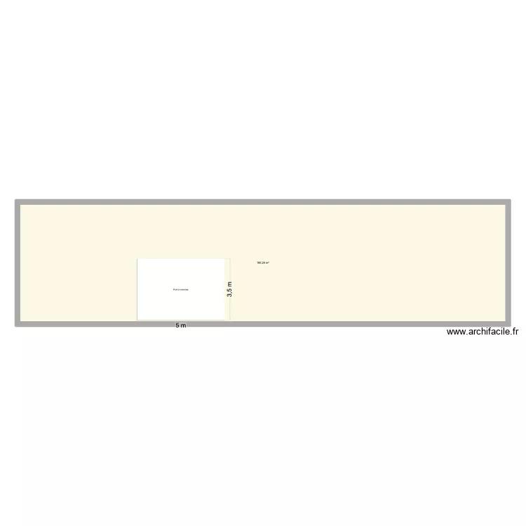 Rez De Chauss&eacute;e. Plan de 1  et 185 m²