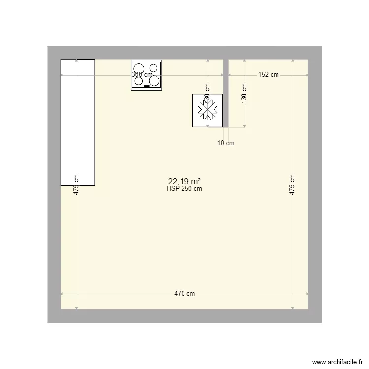 CUISINE AMERICAINE FLO 2. Plan de CUISINE AMERICAINE FLO 2. Plan de