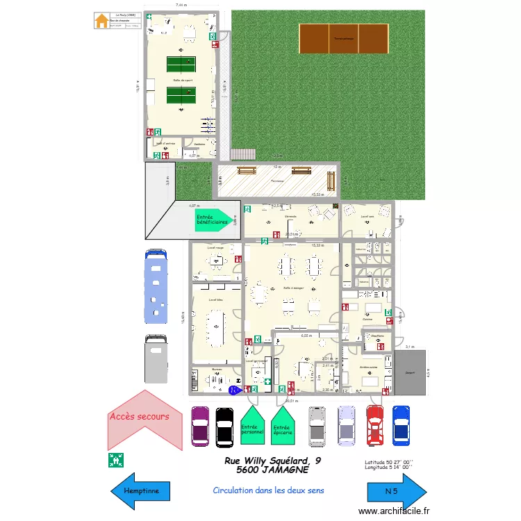 plan pouly. Plan de 22  et 495 m²