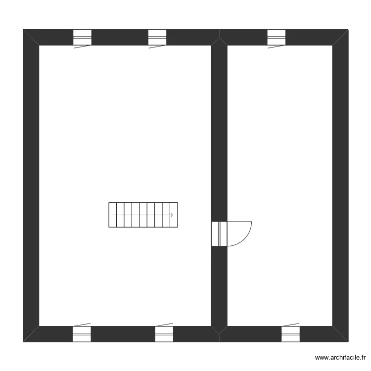 MARTINI &eacute;tage. Plan de 7 pièces et 171 m²
