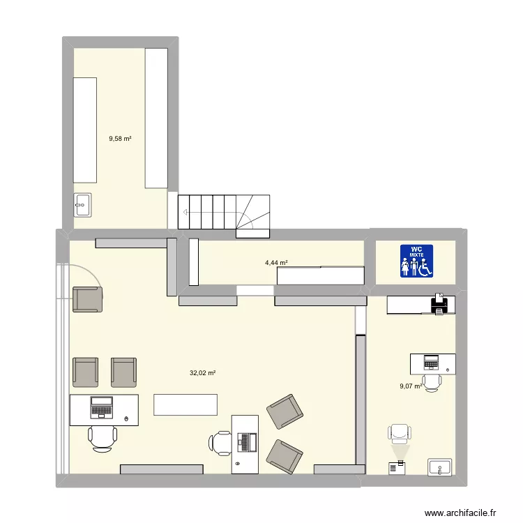 MAGASIN. Plan de 5 et 57 m² MAGASIN. Plan de 5 et 57 m²