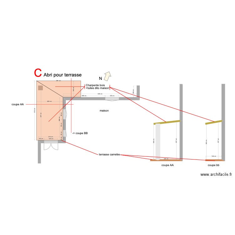 terrasse C. Plan de 0 pièce et 0 m2