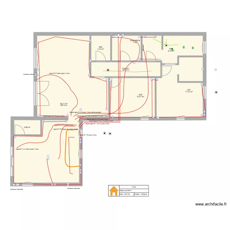 RENOV8. Plan de 8  et 116 m²