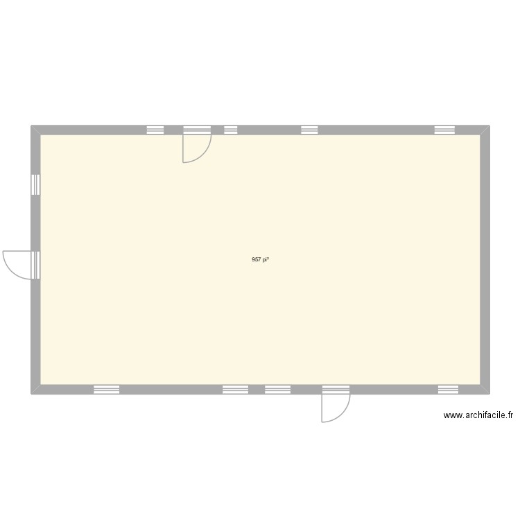 Carré de maison 1003 Laurier Srel-Tracy. Plan de 1 pièce et 89 m2