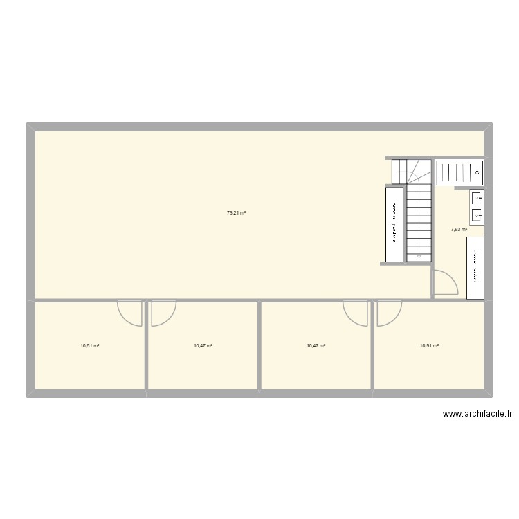 boulay 3. Plan de 6 pièces et 123 m2