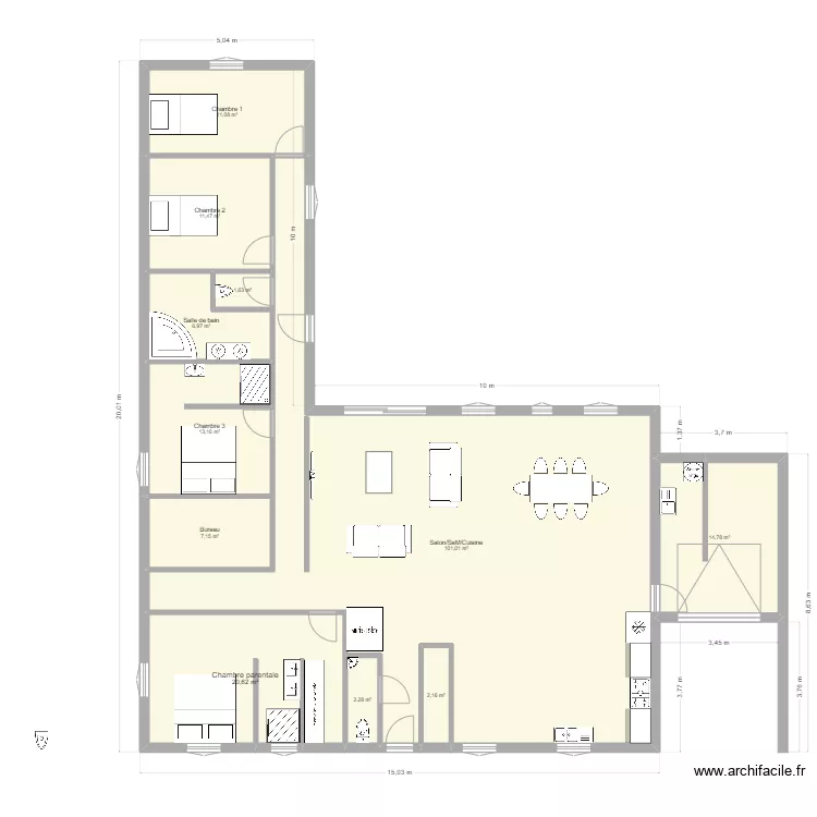 11Serpentine. Plan de 