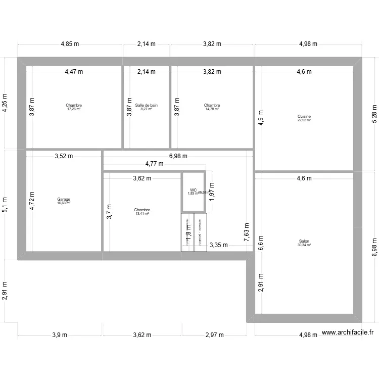 plan akifhan. Plan de 9 Pièces et 142 m²
