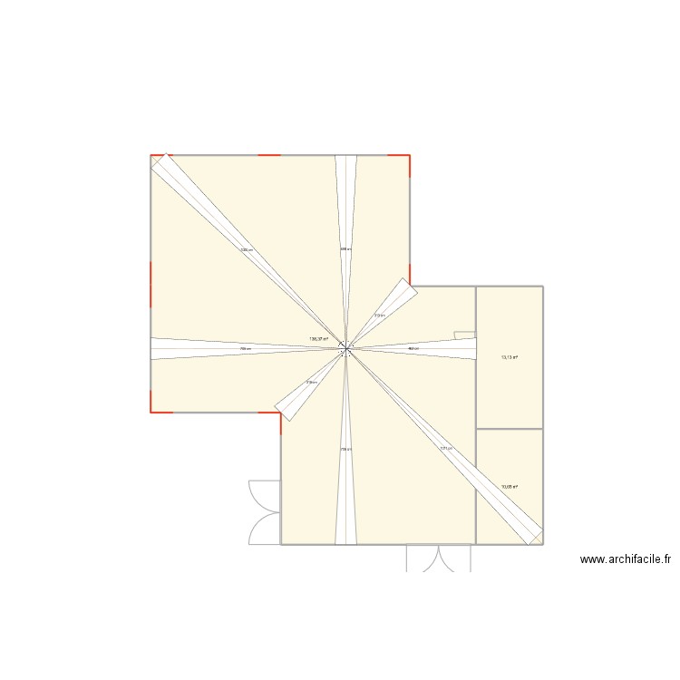 mariage guirlandes et VP 2. Plan de 3 pièces et 162 m2