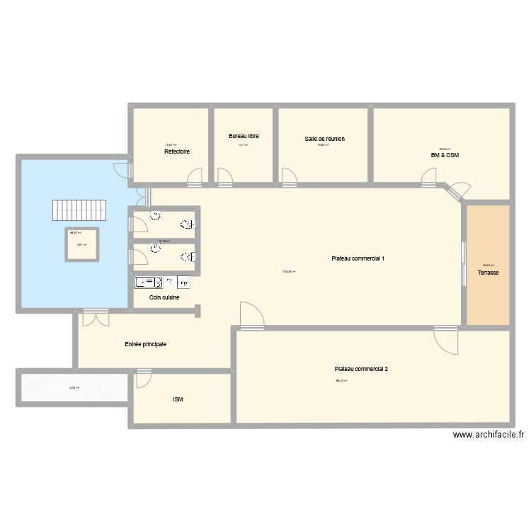 Parc Ilenia B2 etage 1. Plan de 11 pièces et 395 m2