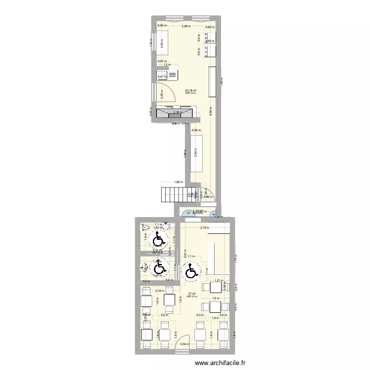 Plan du local. Plan de 5 et 57 m² Plan du local. Plan de 5 et 57 m²