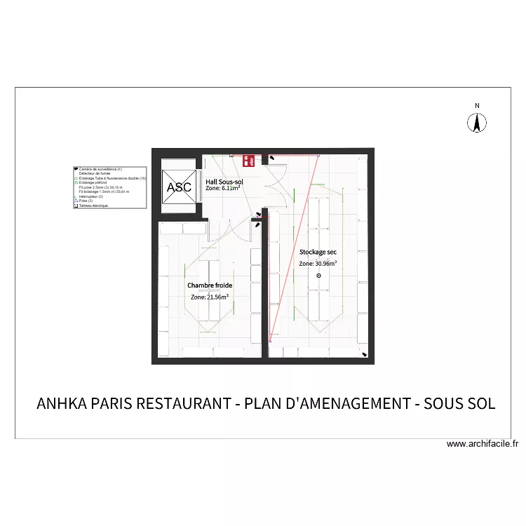 PLAN ELECTRIQIE RESTAURANT PARIS sous spm. Plan de 