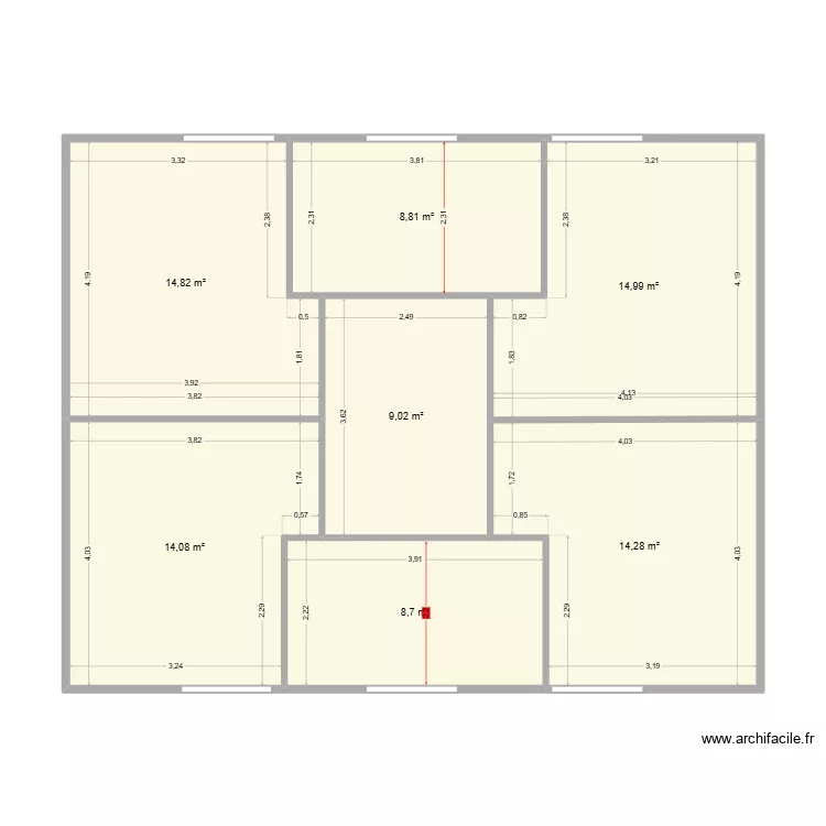 étage vierge. Plan de étage vierge. Plan de