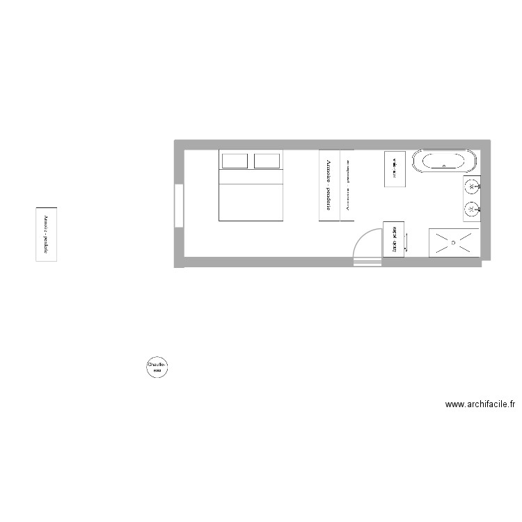 CHAMBRE MARCQ. Plan de 0 pièce et 0 m2