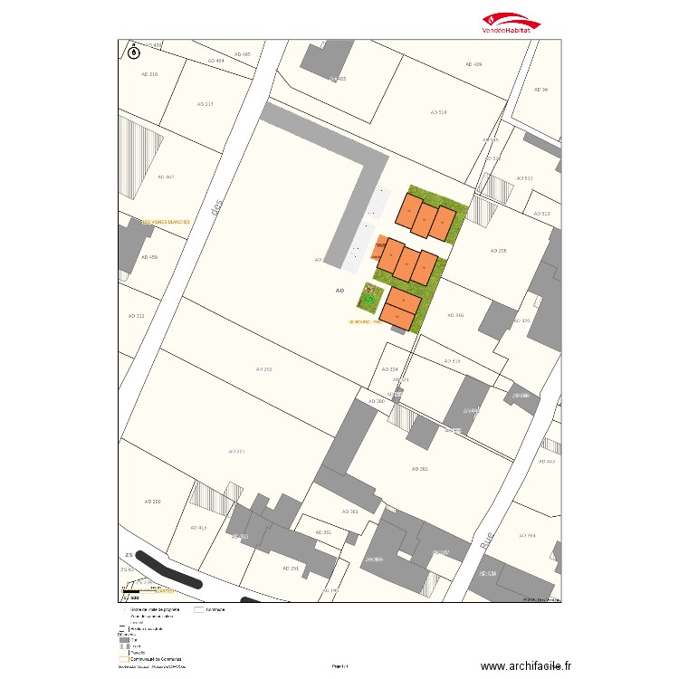 HI - Auchay sur Vendee hypothèse 8 T2 V2. Plan de 0 pièce et 0 m2