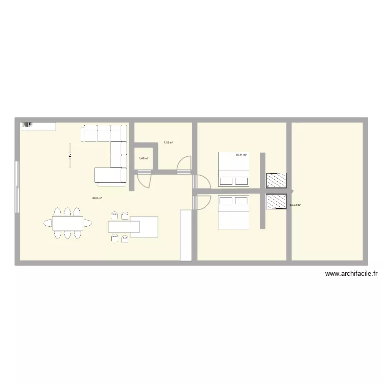 maison. Plan de 