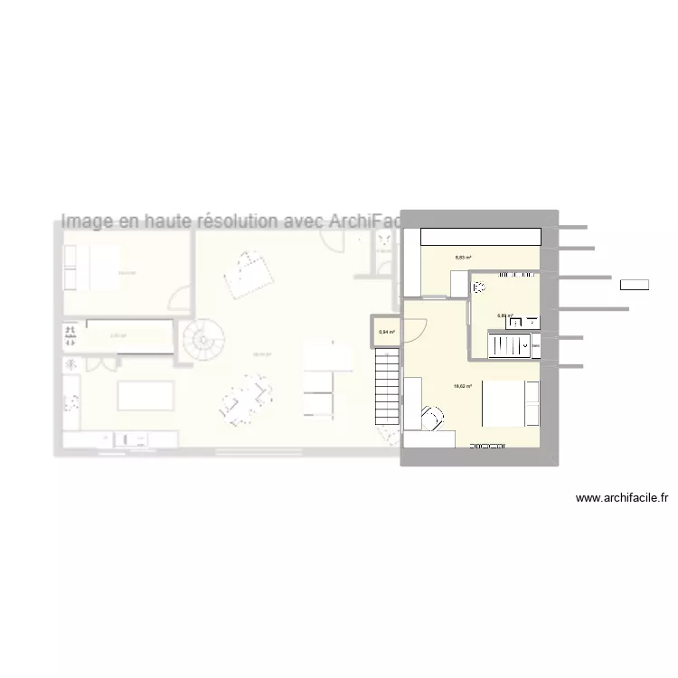 étage grange. Plan de étage grange. Plan de