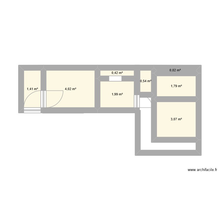 Maison de l'amitié. Plan de 8 pièces et 13 m2