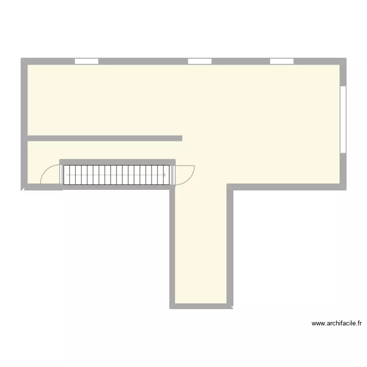 maison cave. Plan de 2  et 73 m²