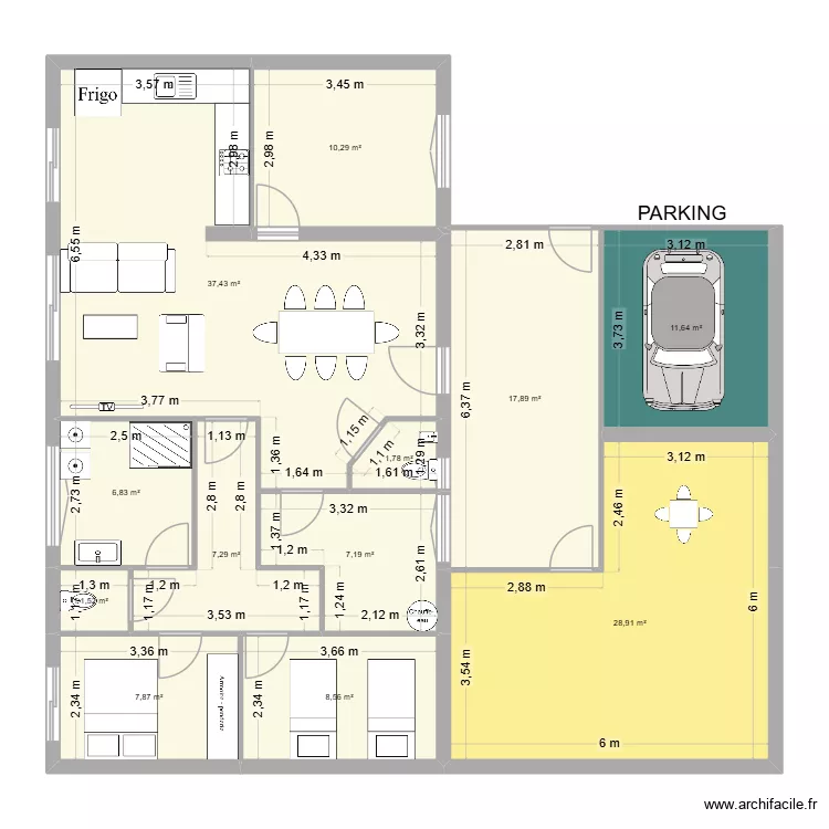 MORGANT MARYLINE dalle beton. Plan de MORGANT MARYLINE dalle beton. Plan de