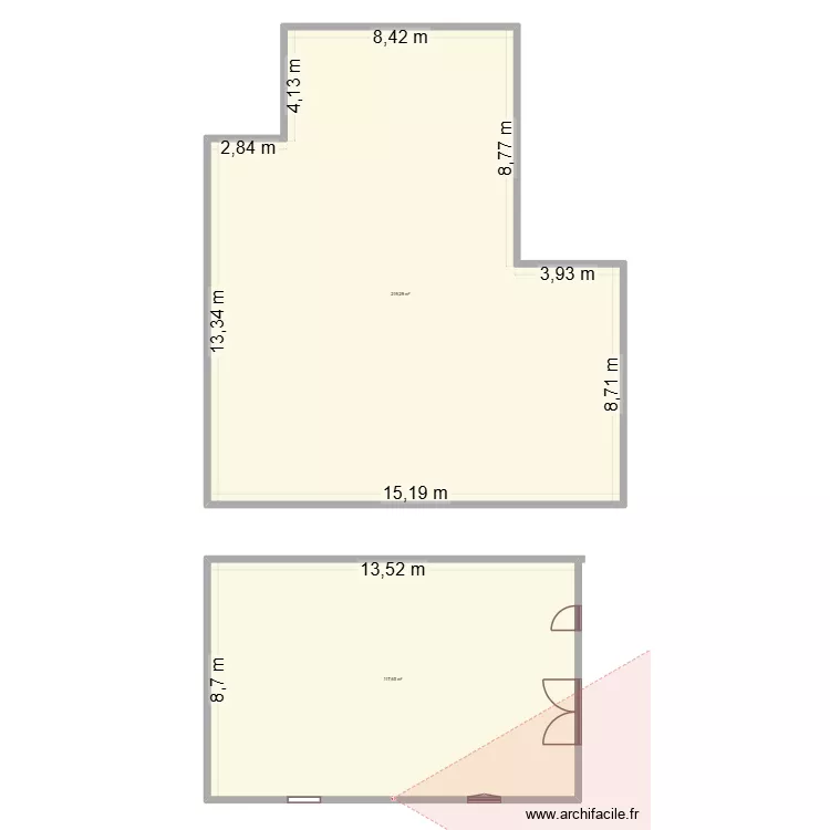 niveau 1. Plan de 2 et 337 m² niveau 1. Plan de 2 et 337 m²