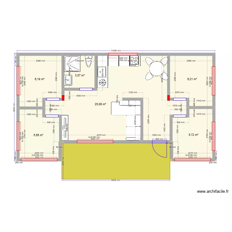60 22 4спал. Plan de 