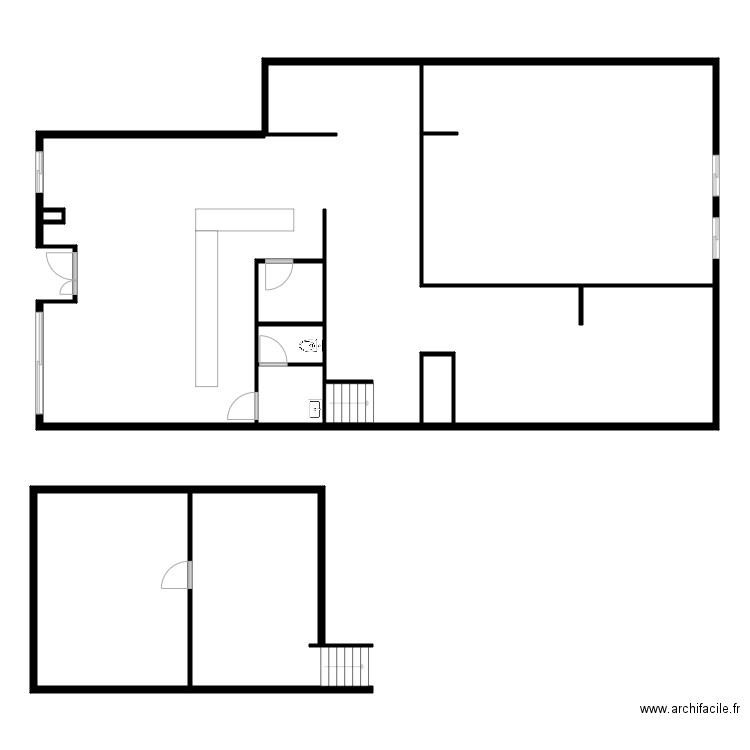 ABN. Plan de 8 pièces et 215 m2