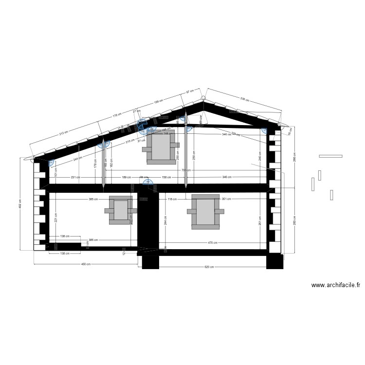 BERGERIE PIGNON OUEST'. Plan de 6 pièces et 40 m2